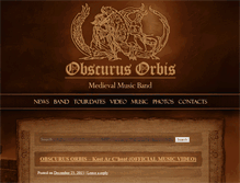Tablet Screenshot of obscurusorbis.com